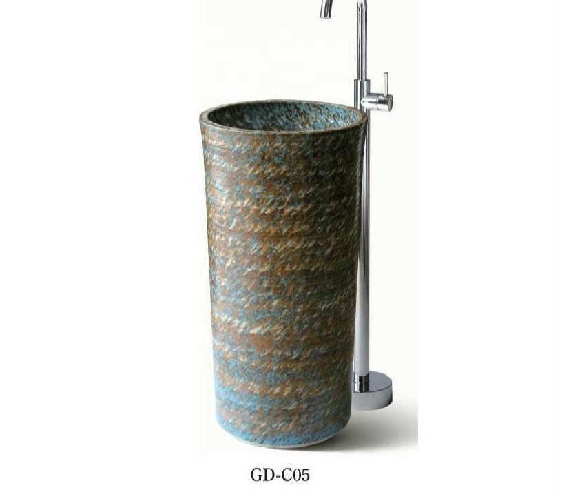 art pedestal basin, ceramic washbasin,bathroom sink pedestal