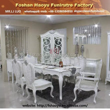 Загрузить изображение в средство просмотра галереи, new design fancy wooden dining table, white wooden dining set, table chair
