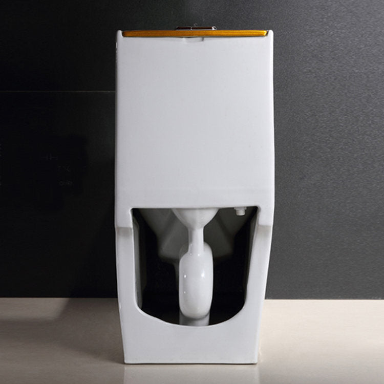 Toilet Bowls Gold S-trap/P-trap Ceramic Sanitary  Accessories Floor Mounted One Piece WC Modern Style Dual Flush Toilet Bowl Price Bathroom Accessories