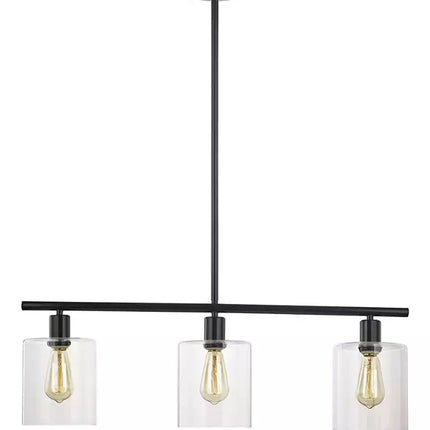 Moderne, polierte Stahl-Pendelleuchte mit 3 Leuchten für Küche oder Esszimmer 