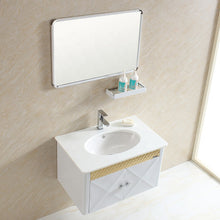 Cargar imagen en el visor de la galería, wall hung stainless steel bathroom vanities
