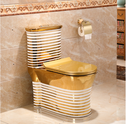 New Design Bathroom Golden Toilet Bowl