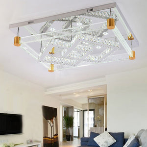 Rectangle Fashion crystal home lighting ceiling lamp