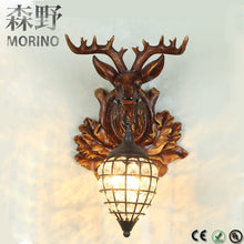 Cargar imagen en el visor de la galería, newest design elk deer head led crystal glass wall lamps
