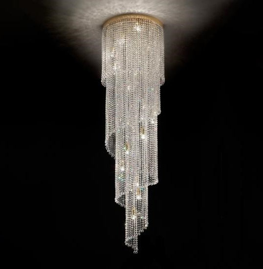 Long drop chandelier for staircase

High ceiling staircase chandelier

Spiral staircase chandelier

Contemporary staircase chandelier

Large staircase chandelier