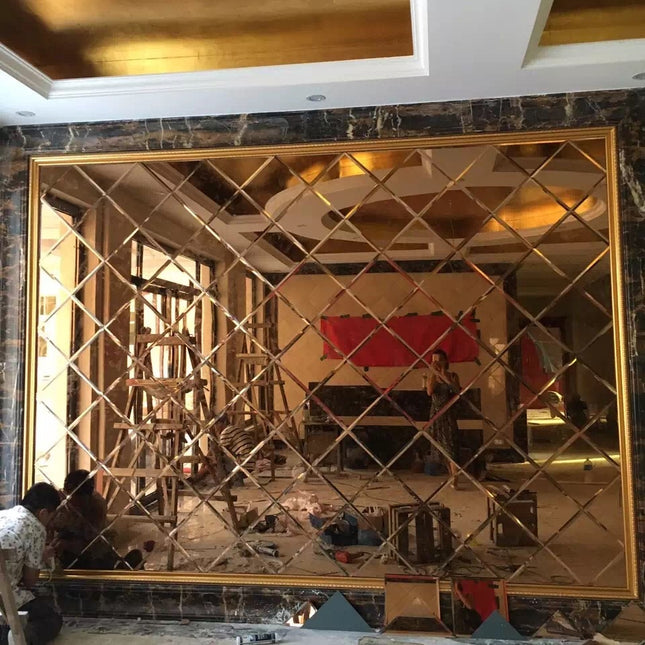 Rose Gold Mosaic Tiles Self Adhesive Mirrorized ( SOLD PER SQ METER)