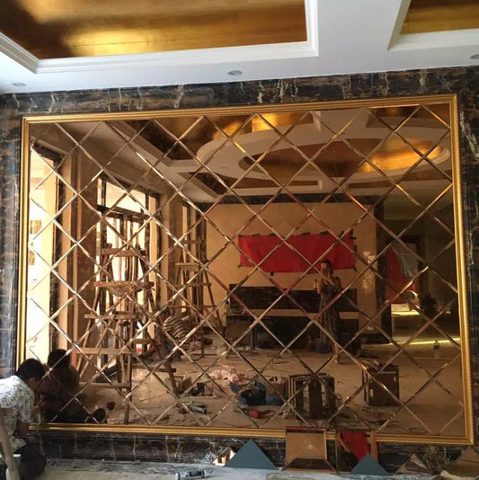 Rose Gold Mosaic Tiles Self Adhesive Mirrorized ( SOLD PER SQ METER)