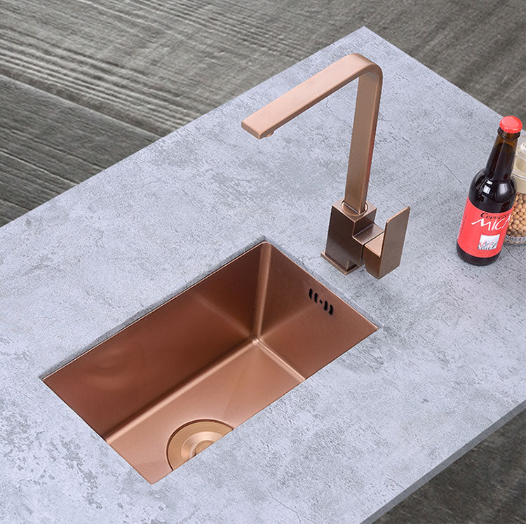 304 Rose Gold Sink for Bar or Kitchen handmade rectangular used undermount kitchen sinks stainless steel sink