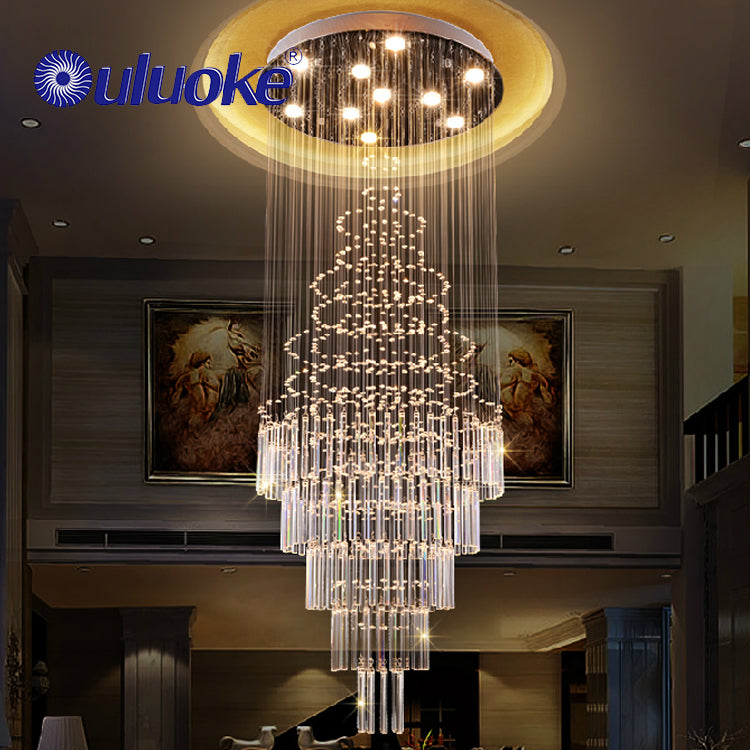 European style big hotel hanging elegant luxury crystal chandelier wedding