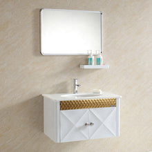 Load image into Gallery viewer, wall hung stainless steel bathroom vanities
