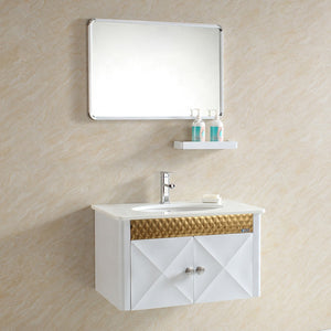 wall hung stainless steel bathroom vanities