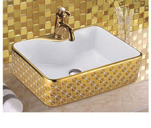 Load image into Gallery viewer, Sanitary ware bathroom ceramic accessories luxury  wash basin
