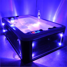 Load image into Gallery viewer, Bathroom Accessories  2 adults&amp;1 children outdoor Bathtub spa hot tub with Led lights
