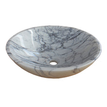 Load image into Gallery viewer, Bianco Carrara Stone Wash Basin carrara marble sink
