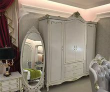 Load image into Gallery viewer, Neoclassical style European wooden fancy sample bedroom wardrobe cabinet
