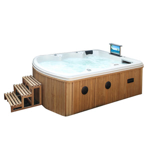 Outdoor family bath massage whirlpool hot tub pool spa