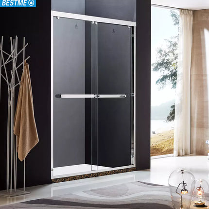 frame tempered glass shower screen sliding door shower room