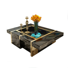 Load image into Gallery viewer, Modern ebony wooden coffee side table base
