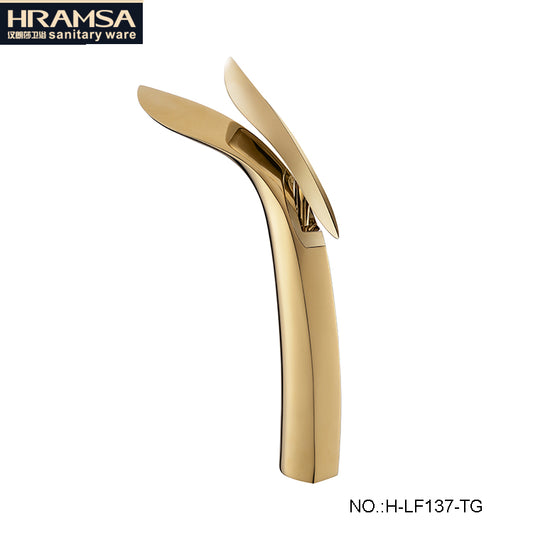 Luxury Basin Faucet Rose Golden Basin Square Faucet Mixer Tap