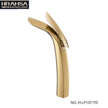 Load image into Gallery viewer, luxury basin faucet rose golden basin square faucet mixer tap
