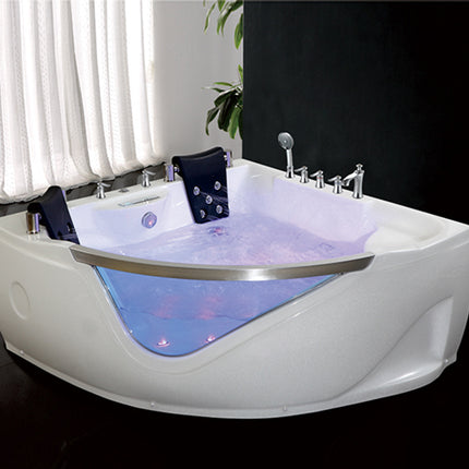 Baignoire balnéo de luxe avec verre et LED