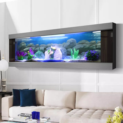 Modern Customizable High Quality Wall Mounted Aquarium Fish Tank (Customize Size, Price depends on size)