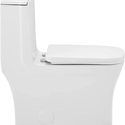 Stand-WC-Becken, amerikanisch, konventionell, mikrokristalline, selbstreinigende Glasur, Keramik, einteilig, modern 