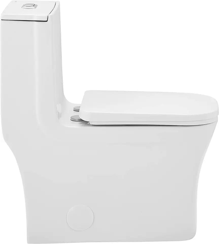Bathroom Floor Mounted Toilet Bowl American Conventional Microcrystalline Self-cleaning Glaze Ceramic One Piece Modern