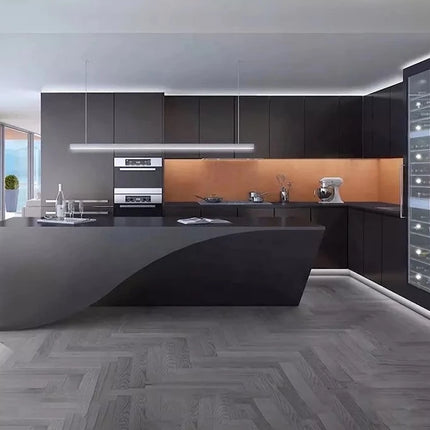 modern style kitchen customization, kitchen pet matte color customization