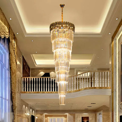 Long drop chandelier for staircase

High ceiling staircase chandelier

Spiral staircase chandelier

Contemporary staircase chandelier

Large staircase chandelier