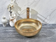 Lade das Bild in den Galerie-Viewer, Golden basins ceramic hand painted sinks
