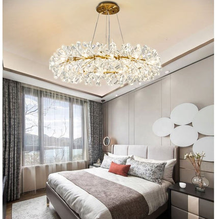 Luxury crystal ring chandelier home lighting décor ceiling lights