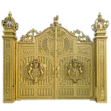 Загрузить изображение в средство просмотра галереи, Aluminum Trellis Gate Main Gates wrought Iron Palace Gate Entrance Mid century ( Price Depends On Size) Please message your Exact Size with Diagram
