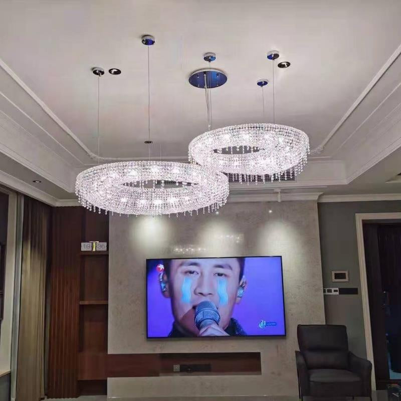 Luxury crystal pendant light modern for living room dinning room home décor