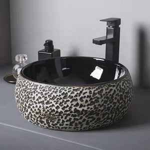 High Quality Round Ceramic Table Top Basin Bathroom Sink