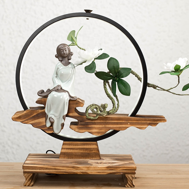 High quality gift New Classical/Post-modern Style Pretty girl Living Room Decorative Tabletop