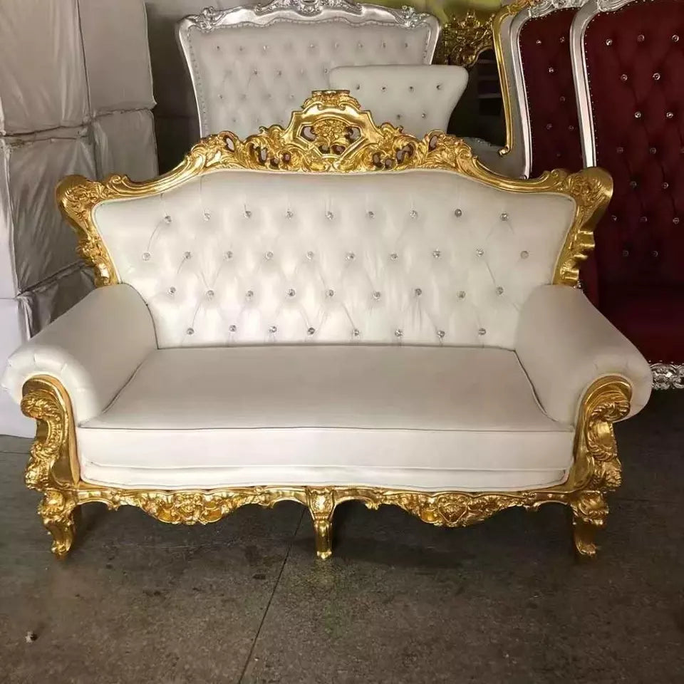 Wedding Royal Throne Chair Victorian royal king and queen hotel throne chairs for banquet and party