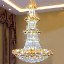 Load image into Gallery viewer, Magnificent Hotel Lobby Restaurant Decoration LED Luxury Nordic Gold Wedding Large Crystal Chandelier Lighting
