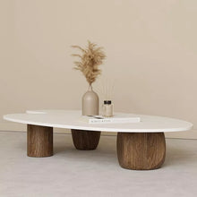 Cargar imagen en el visor de la galería, Wooden Coffee Table Nordic Style Coffee table Minimalist for Home Hotels
