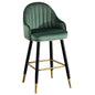 Modern metal Wood green bar chairs