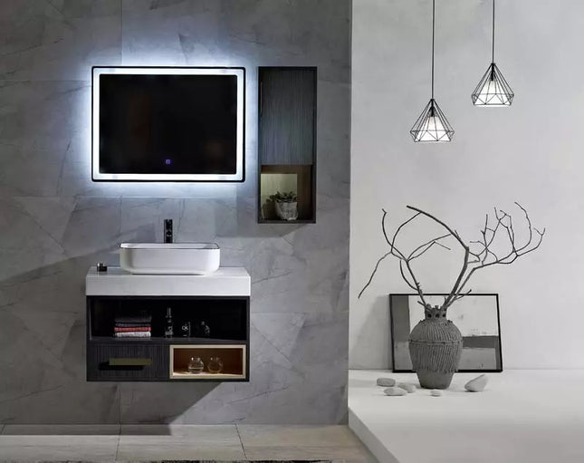 Vanity bathroom Furniture Luxury Vanity With Led Mirror