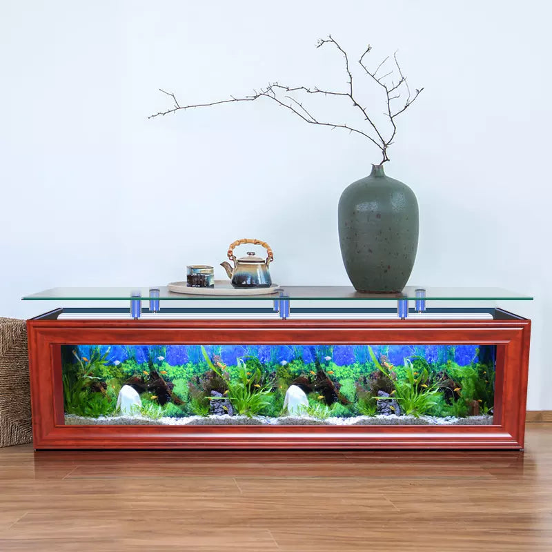 New Design Large Custom Glass Clear Luxury Aquarium Tank Fish For Home big Fish tank of TV cabinet 1.2m 1.5m 1m 3M