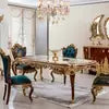 Cargar imagen en el visor de la galería, Noble Wood Luxury set furniture noble dining Sets Classic Home Furniture Antique Wooden Carving Wood Center Table Set
