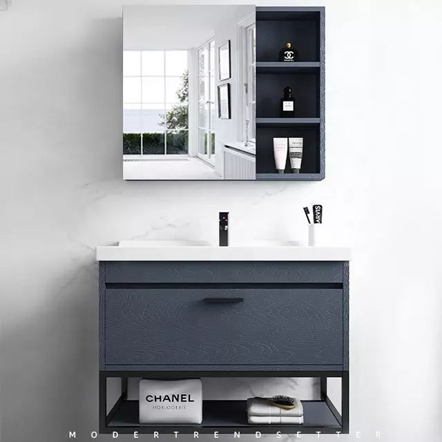 luxury bathroom vanity cabinet modern stainless steel bathroom vanity big storage vanity set