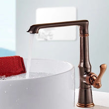 Load image into Gallery viewer, Deck Mounted Brass ORB Bathroom Single lever basin mixer tap
