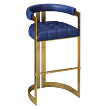 Load image into Gallery viewer, Space saver metal frame Barbershop Stool, bar stool steel, tabouret de bar chaise haute
