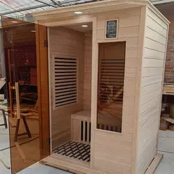 Luxury infrared small home dry sauna rooms for 2 person
