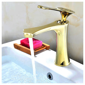 Gold Faucet for Basin Bathroom Accessories