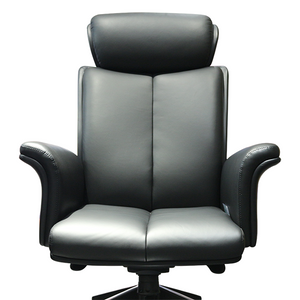 Hot sales PU leather black ergonomic computer chair high back reclining boss office chair