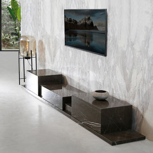 Living Room Marble TV Cabinet Modern Simple Art Stand TV
